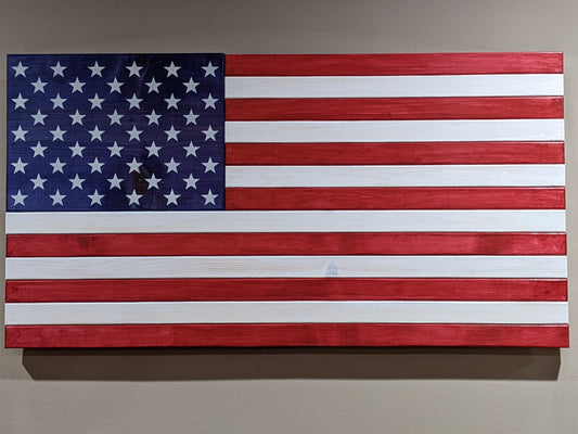 Wooden American Flag