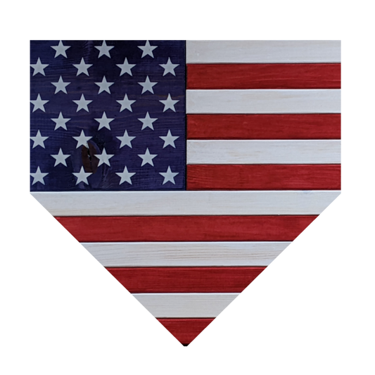 American Flag Home Plate